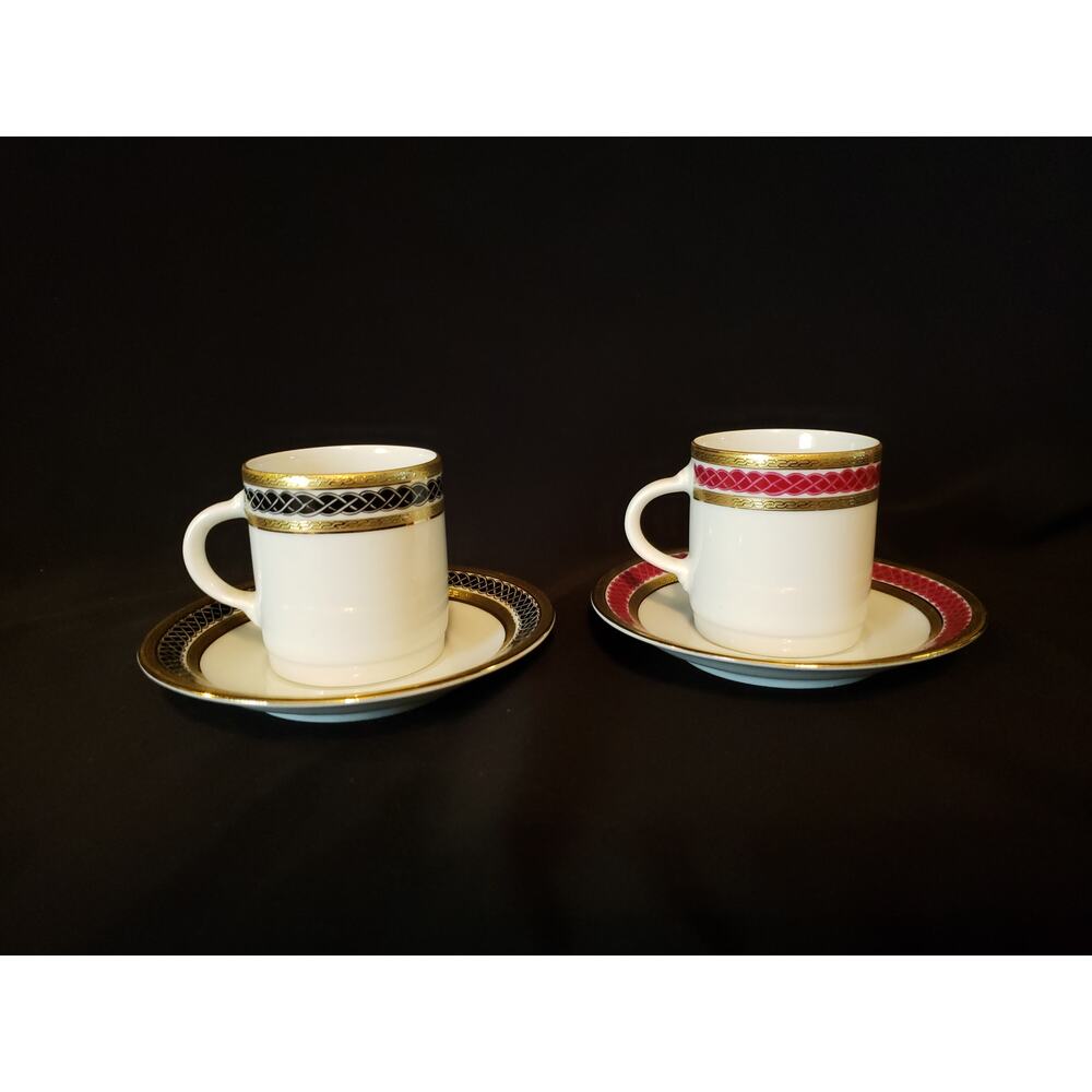 SALE 2 Tirschenreuth Bavaria DEMITASSE CUP AND SAUCER